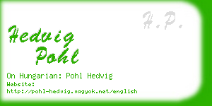hedvig pohl business card